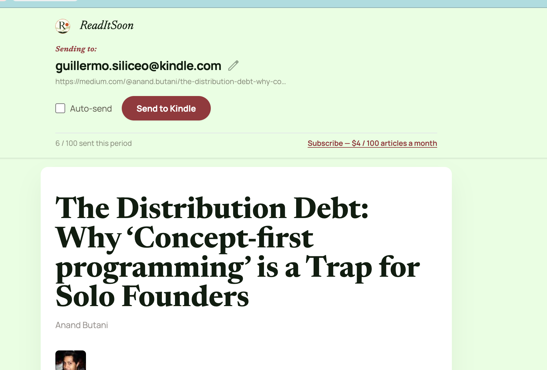 ReadItSoon screenshot thumbnail 2