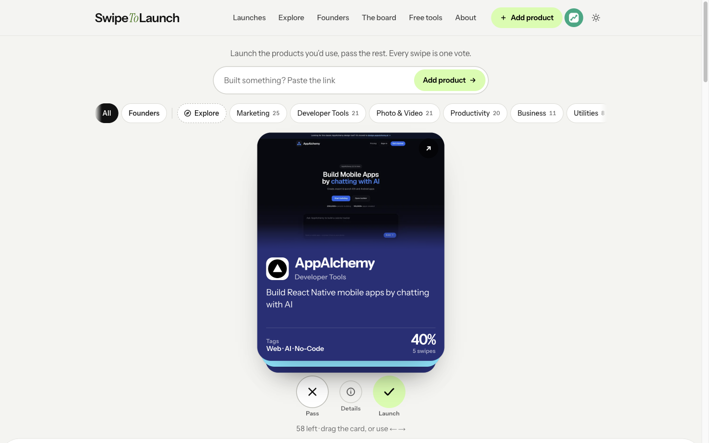 SwipeToLaunch screenshot thumbnail 2