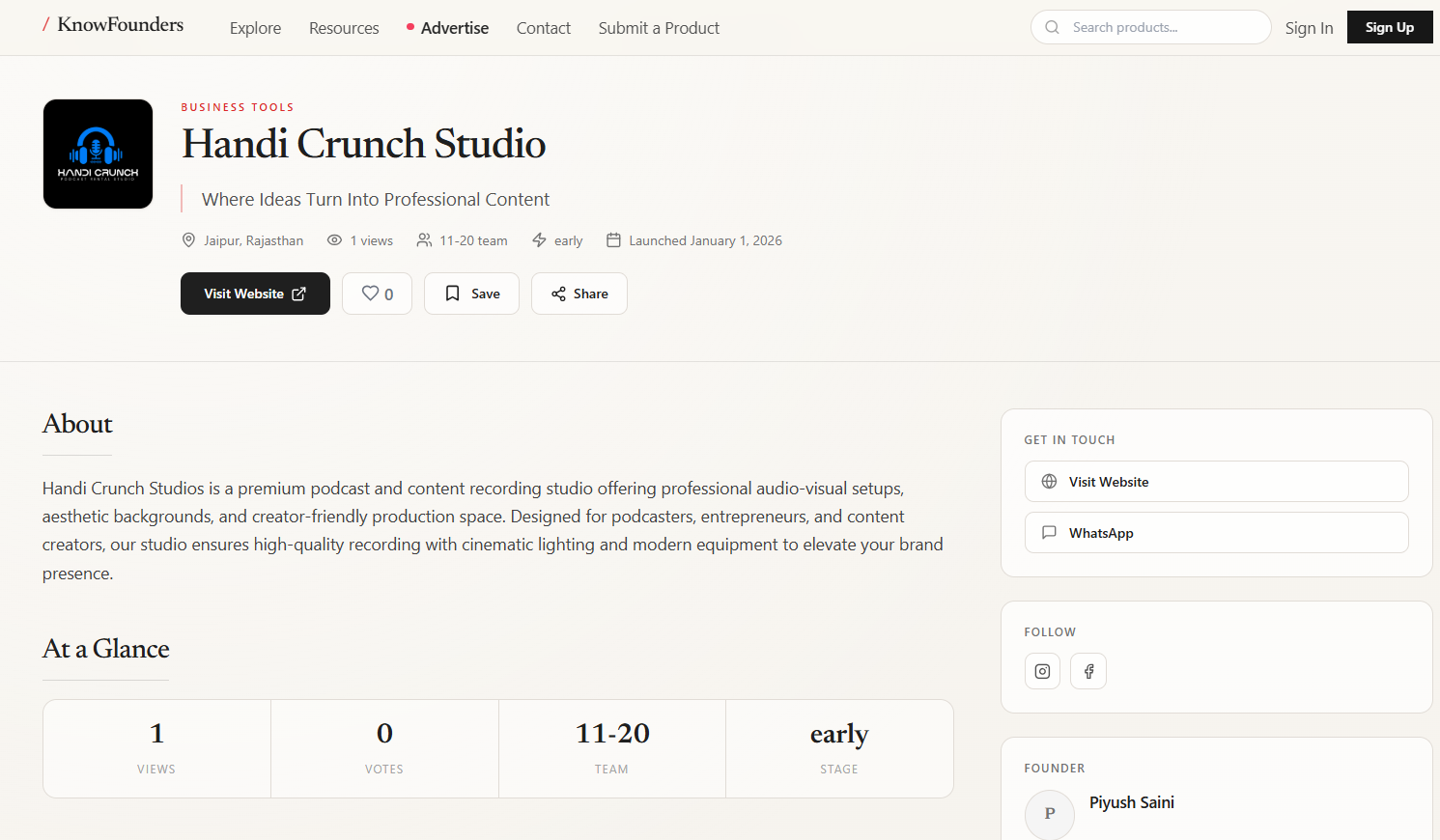 KnowFounders screenshot 1 of 3