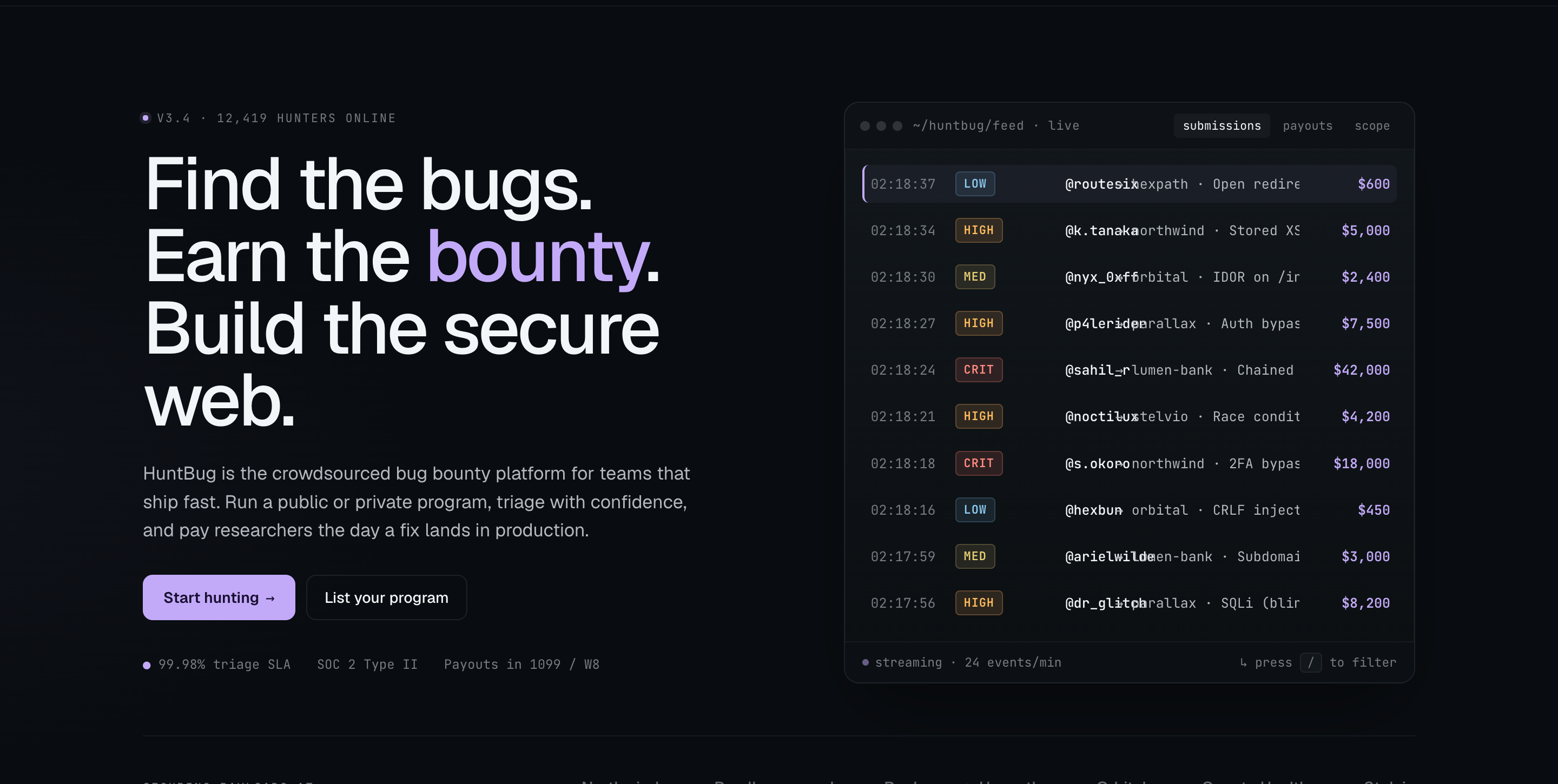 HuntBug screenshot 1 of 1