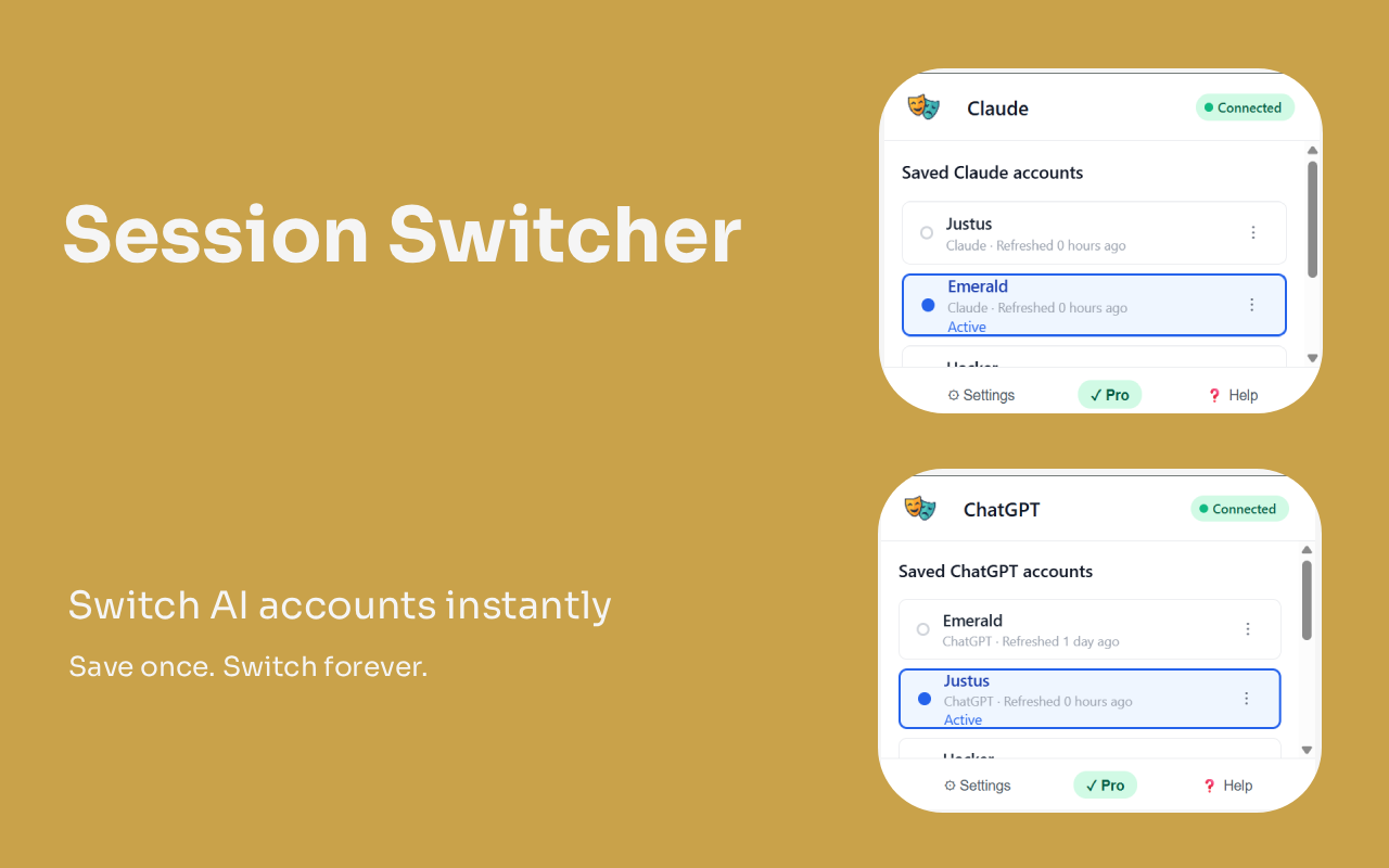 Session Switcher screenshot thumbnail 2