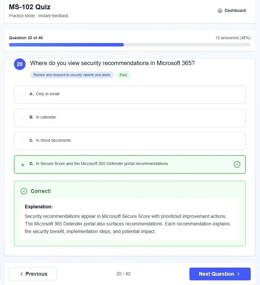 MSCertQuiz screenshot thumbnail 4