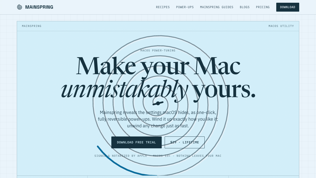 Mainspring screenshot 1 of 1