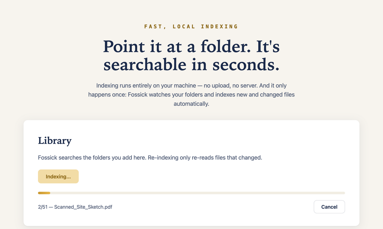 Fossick screenshot thumbnail 4