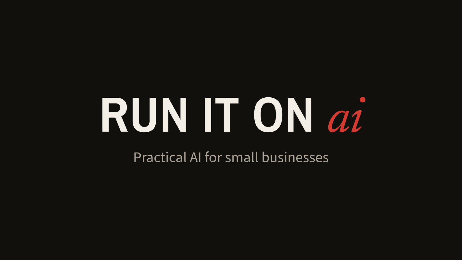 Run It On AI screenshot 1 of 1