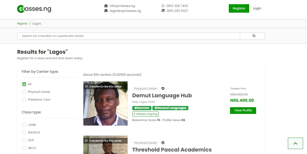 Classes.ng screenshot thumbnail 2