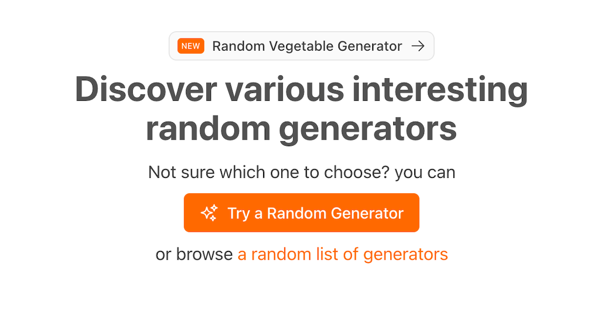 Get Random Generator screenshot 1 of 1