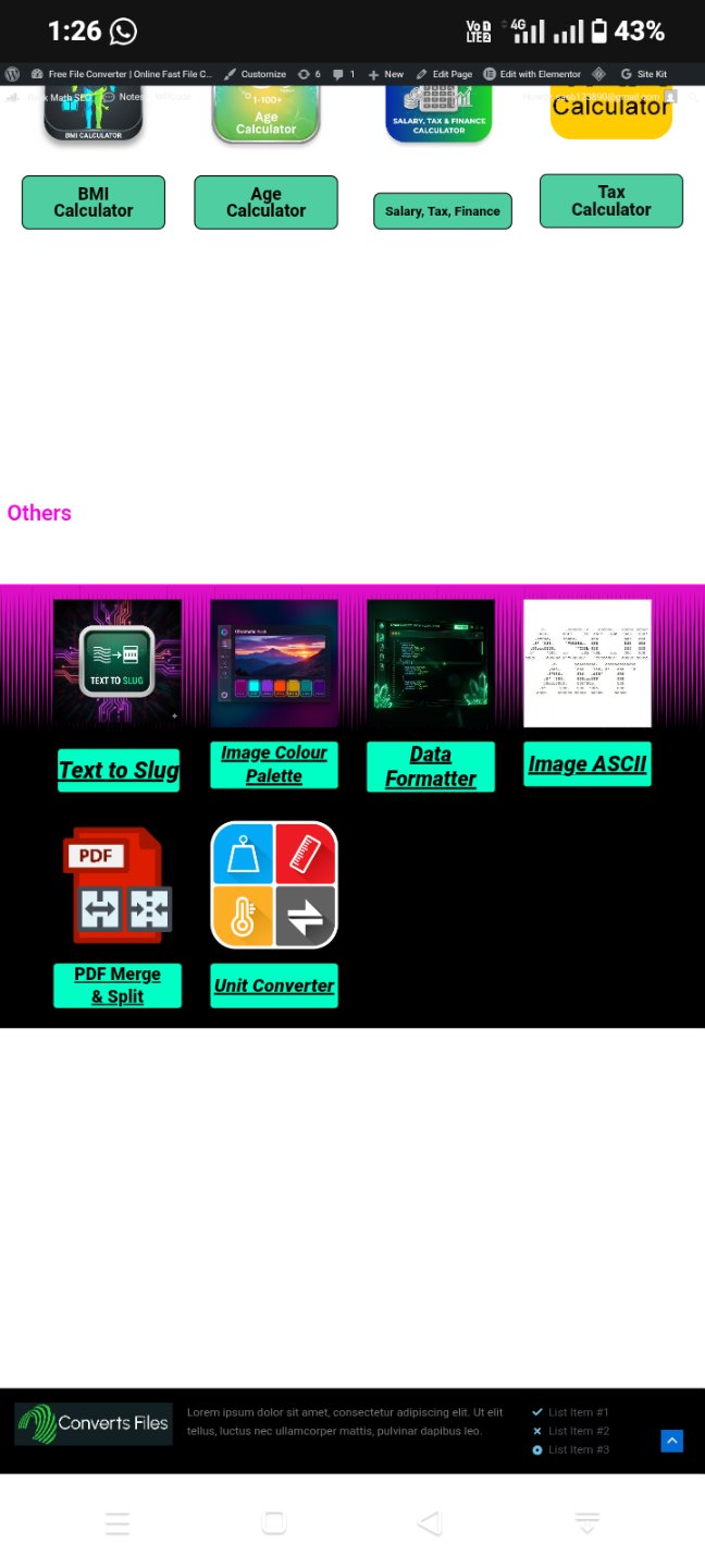 ConvertsFiles screenshot thumbnail 2